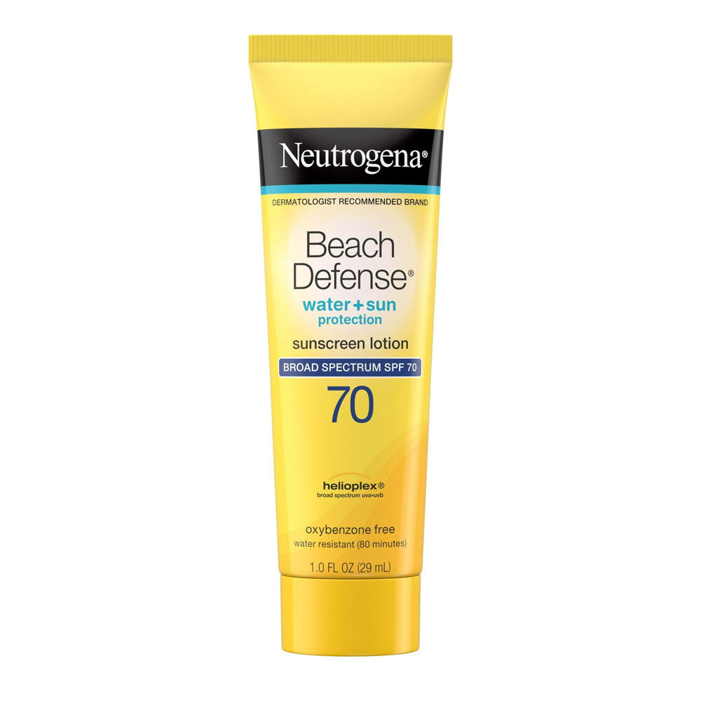 Neutrogena Beach Defense Sunscreen Lotion Broad Spectrum Spf 70, 1 Oz